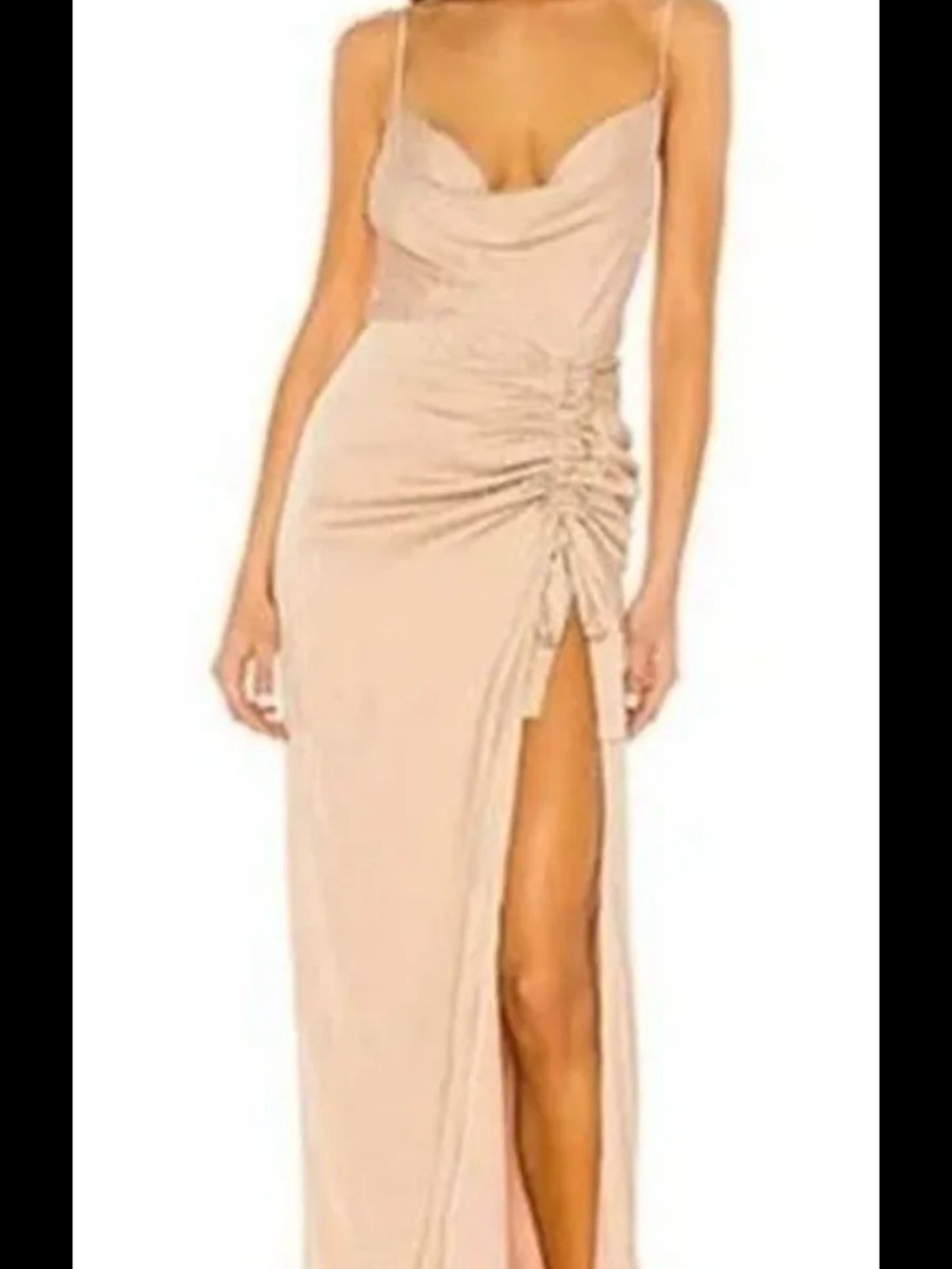 Revolve x NBD Tan Gown